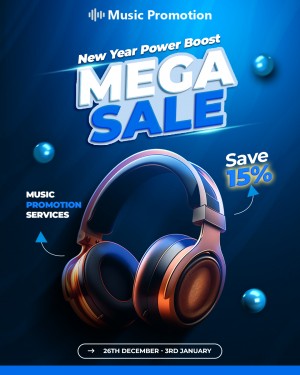 New Year Power Boost MEGA SALE on Music Promotion Services