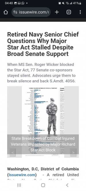 State Break Down Of 54,000 Combat Injured Veterans