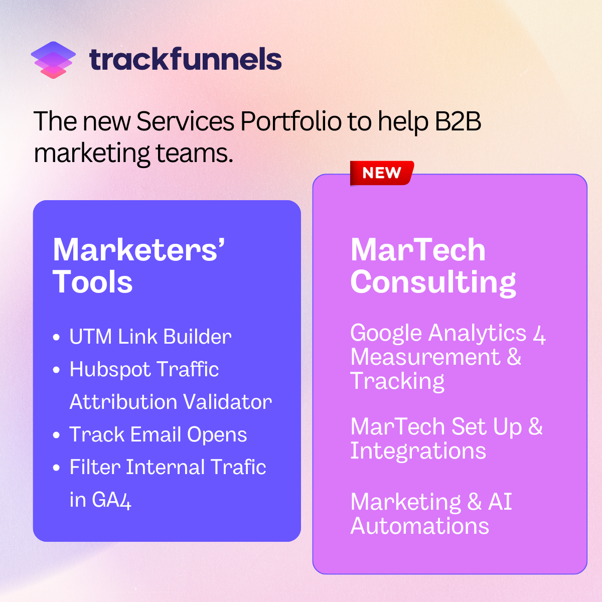 TrackFunnels expands into MarTech consulting to help B2B teams fix broken tracking and fragile systems
