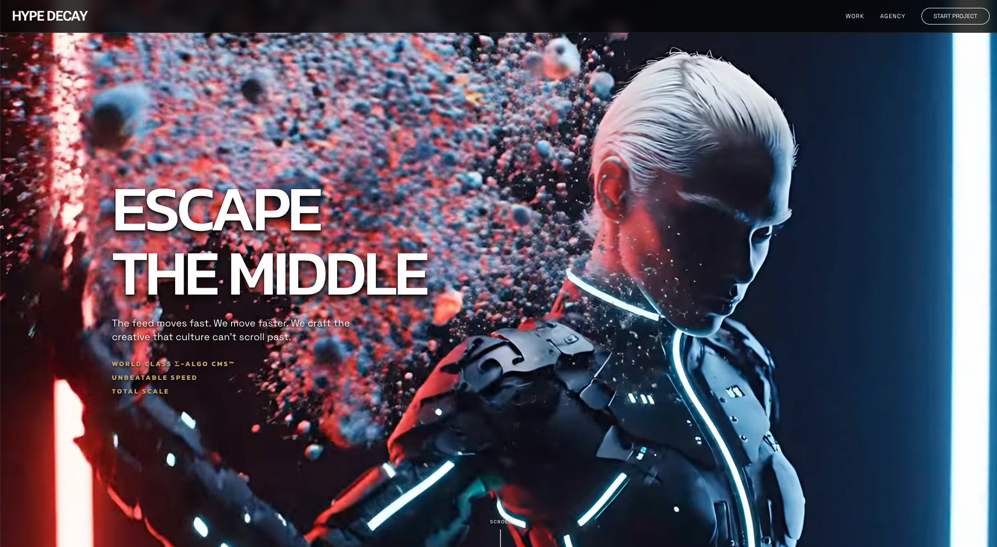 Home Page Screenshot of HypeDecaycom