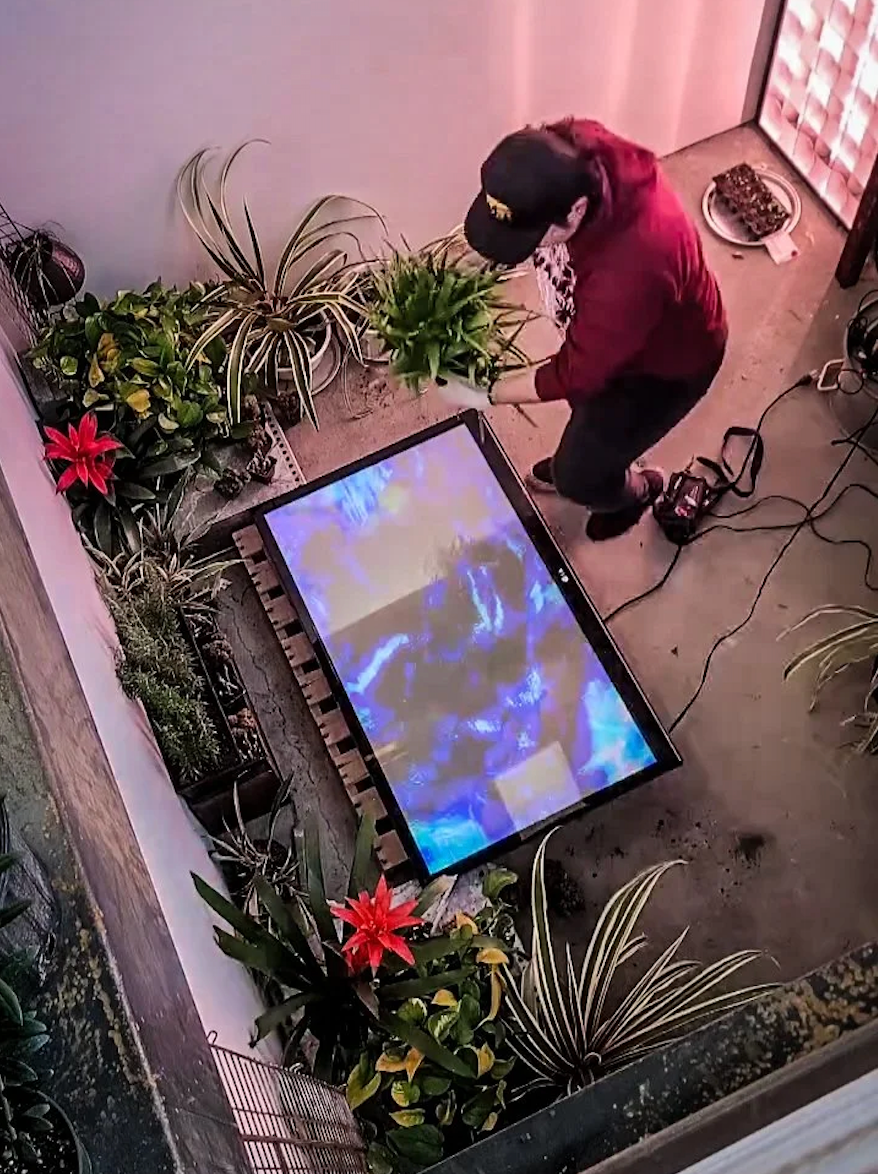 Adding video reflecting pool tot he installation