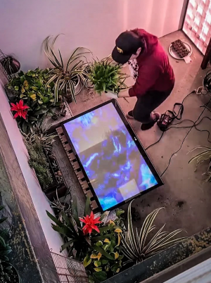 Adding video reflecting pool tot he installation