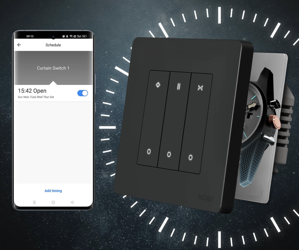 Smart ZigBee Star Ring Curtain Switch