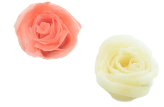 Natural Pickled White Pink Sushi Ginger Natural Pickled White Pink Sushi Ginger