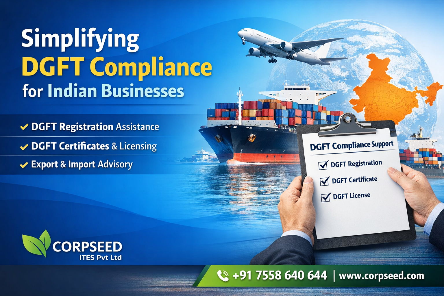 Corpseed ITES Pvt Ltd Supports Businesses with Simplified DGFT Compliance Process