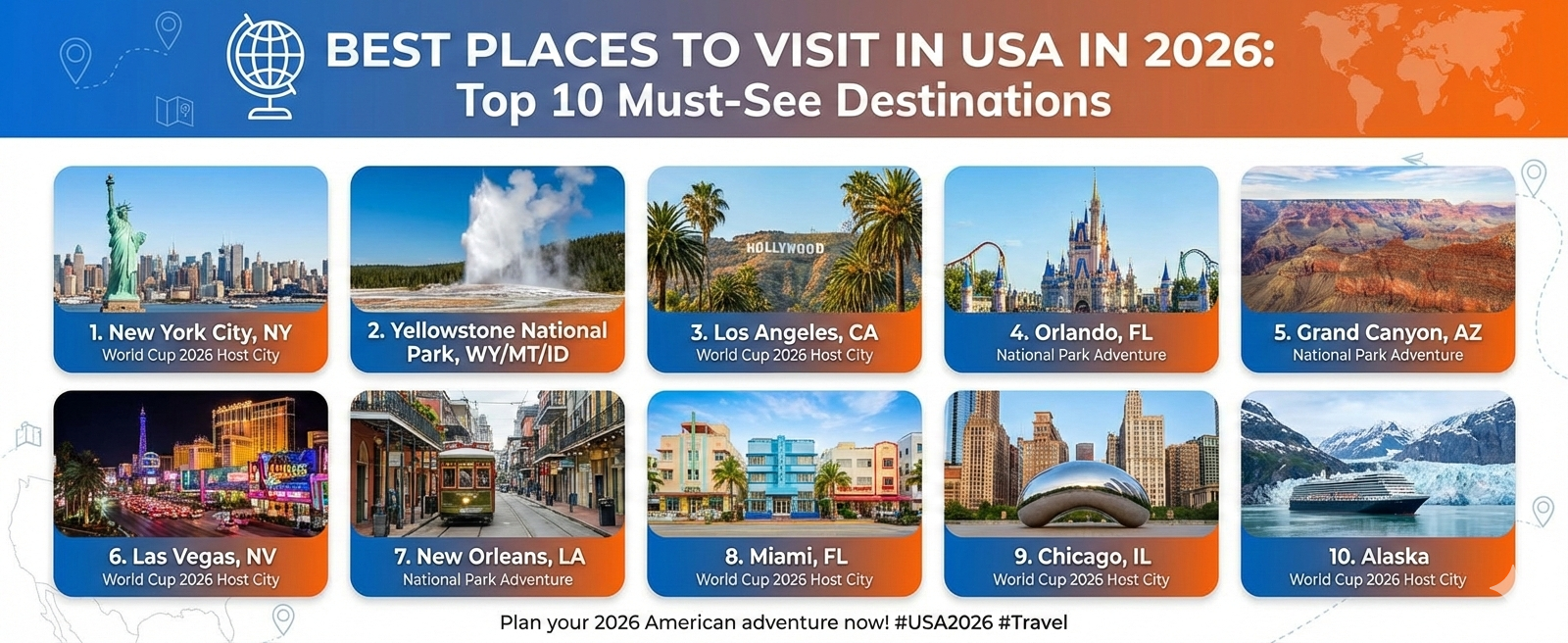 Best Places To Visit In USA New 2026 Travel Guide Helps Travelers Plan Best Places To Visit In Usa In 2026 Top 10 Must See 