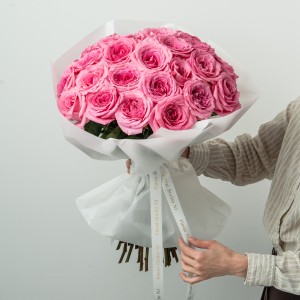 Floral Studio NJ luxury roses in premium wrapping for an elevated gift.
