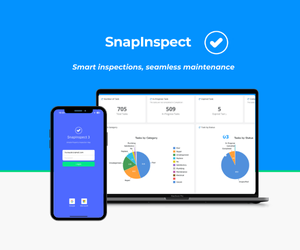 SnapInspect interface helps property teams get started quickly with a clean and fresh layout