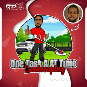 FreshCut Pros Lawn Care Logo | CartoonLogoX