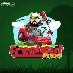 Green Light lawn care logo By CartoonLogoX