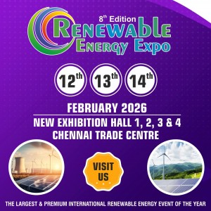 Renewable Energy Expo 2026 to Be Held in Chennai from 12–14 February