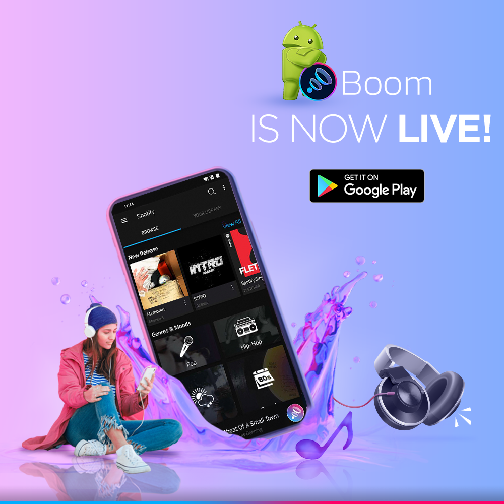 Boom Music Player with 3D Surround Sound and EQ Boom Music Player with 3D Surround Sound and EQ