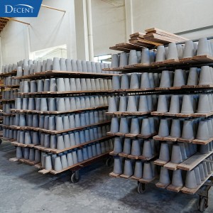 Qingdao Decent Group s pre kiln crucible storage