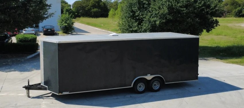 24Foot Enclosed Car Hauler Trailer  built for safety strength and convenience