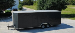 24-Foot Enclosed Car Hauler Trailer , built for safety, strength, and convenience.