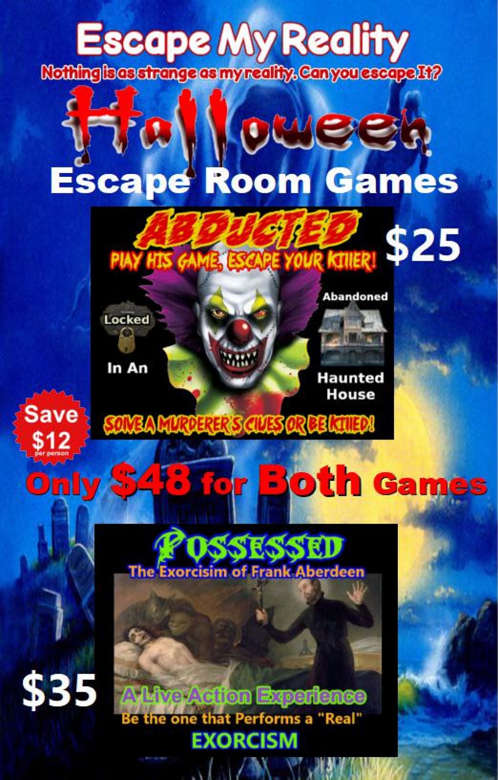 Halloween Escape Rooms Have Opened at Escape My Reality IssueWire