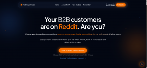 The Orange Project .Co Home Page section