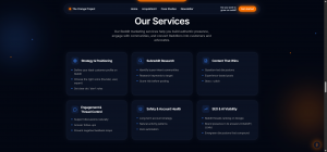 The Orange Project - Our Services section