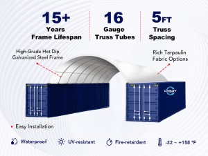 Shipping Container Canopy Shelter