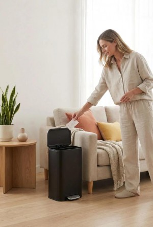 Custom Stainless Steel Trash Bins