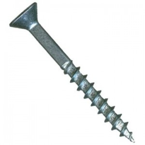 Particle Board Screws Phillips Flat Head Case Hardened Steel Zinc