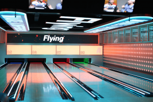 Modern bowling alley features