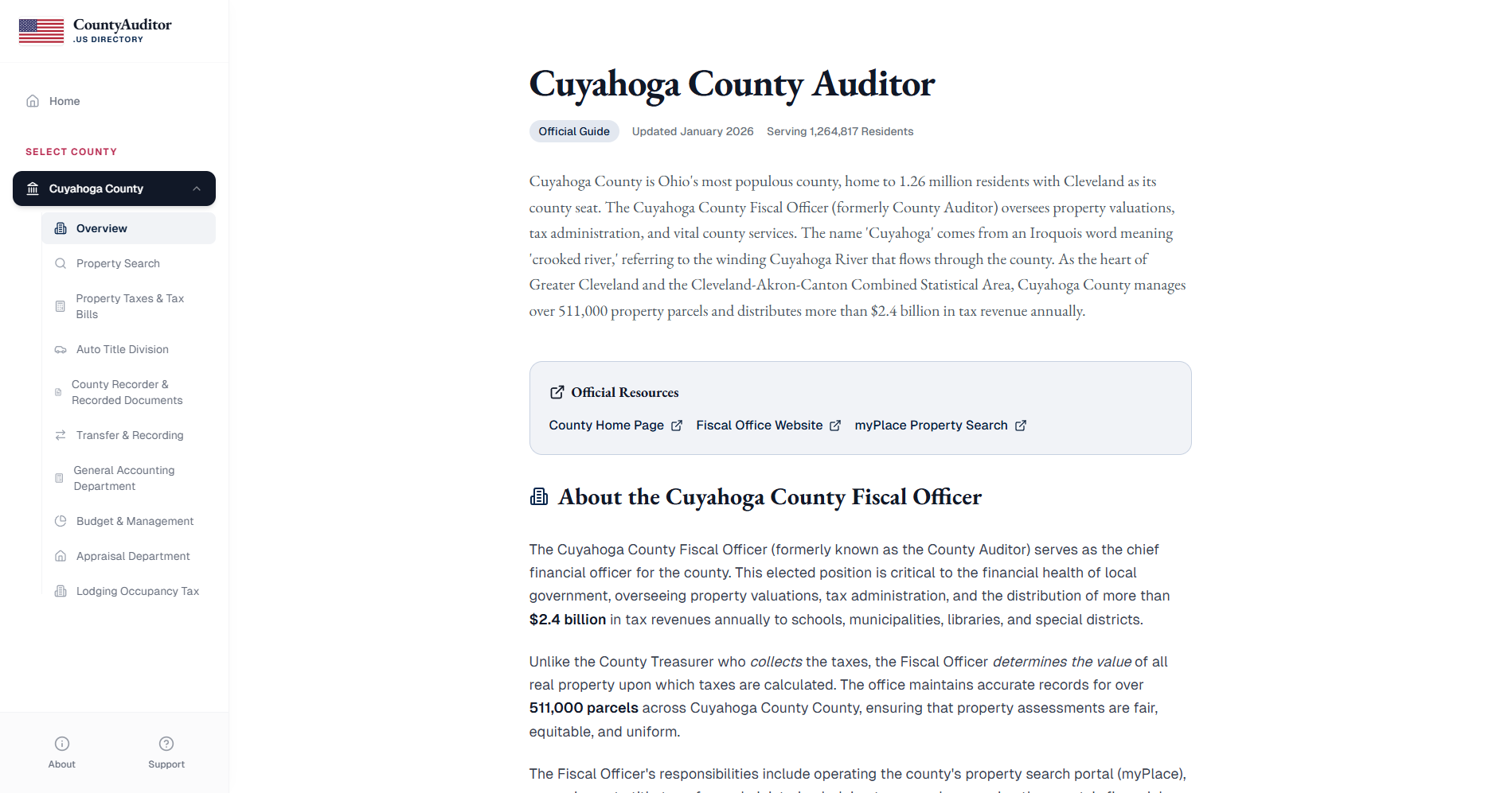 CountyAuditor.us Debuts Free “Find Your County Auditor” Directory Across the United States