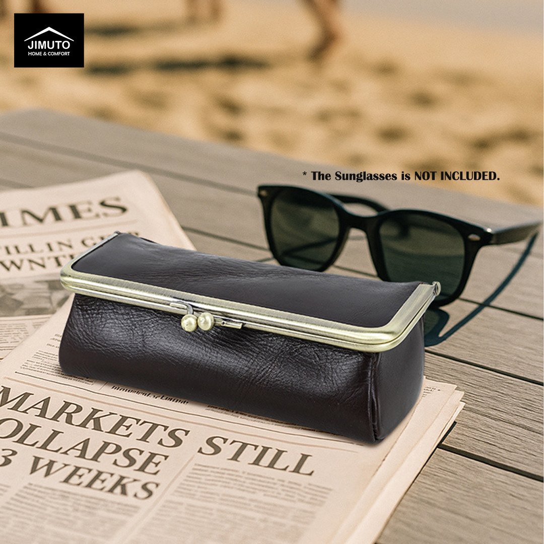 JIMUTO leather eyeglasses case JECMS