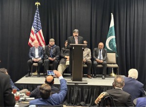 Dr Gholam Mujtaba addressing in Washington DC