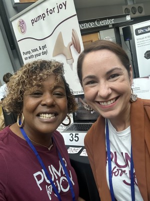 Pump for Joy Co-Foumders Vanessa Parker and Erin Martin