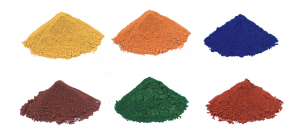colorful iron oxide
