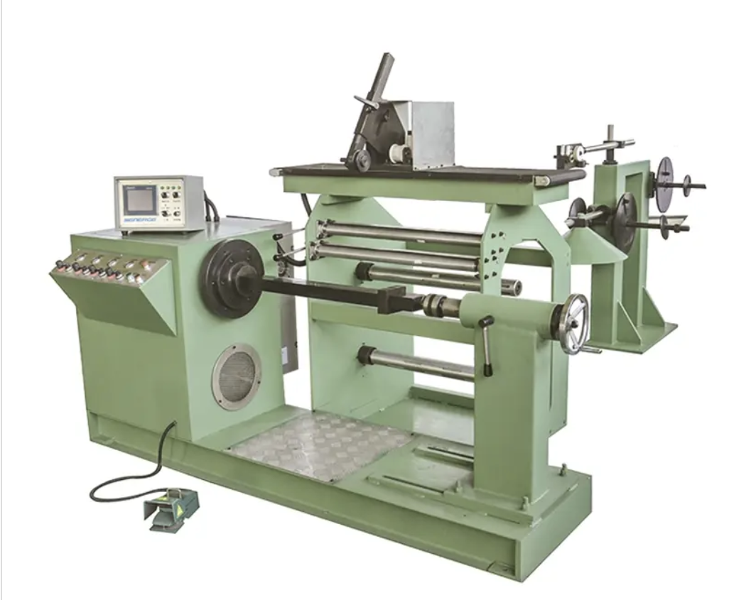 Transformer HV round flat copper wire automatic coil winding machine