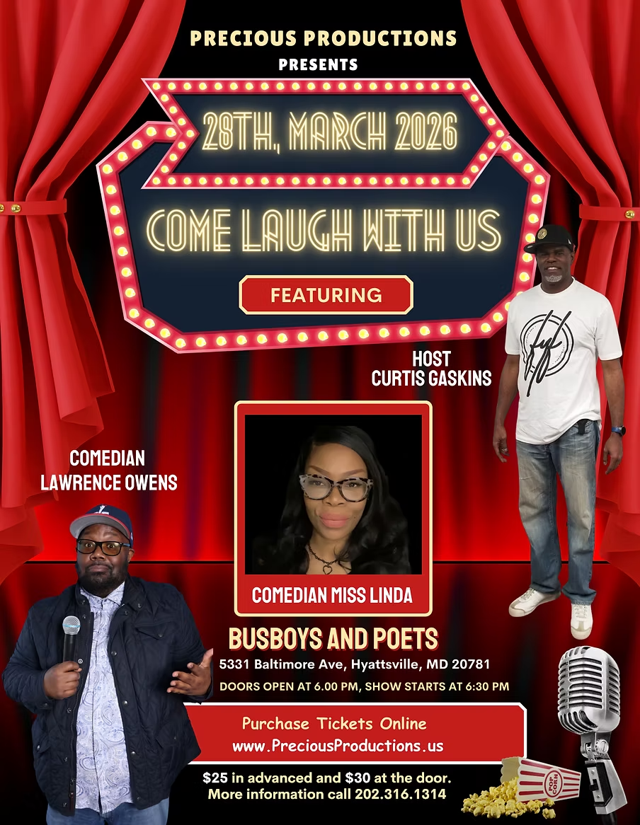 Precious Productions Christian Comedy Night March 28 2026 Precious Productions Christian Comedy Night March 28 2026