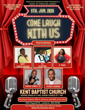 Precious Productions Christian Comedy Night  June 5, 2026