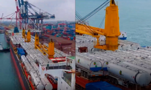 Each tanker was manufactured from high strength alloy plates processed through CCIG s automated lase