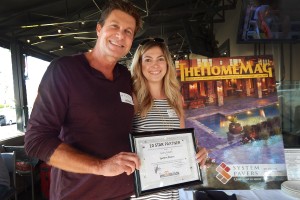 System Pavers, a current advertiser, appeared on the first cover in 2008. Ralph Harris presented Natalie Doose with a 10 Star Partner certificate for their tenure.