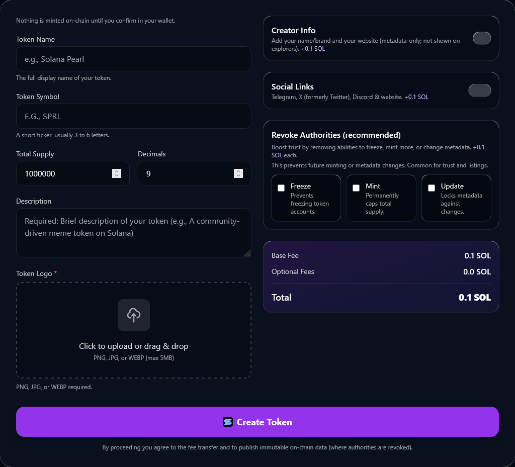 Web-Based Platform Removes Technical Barriers to Creating Solana Tokens