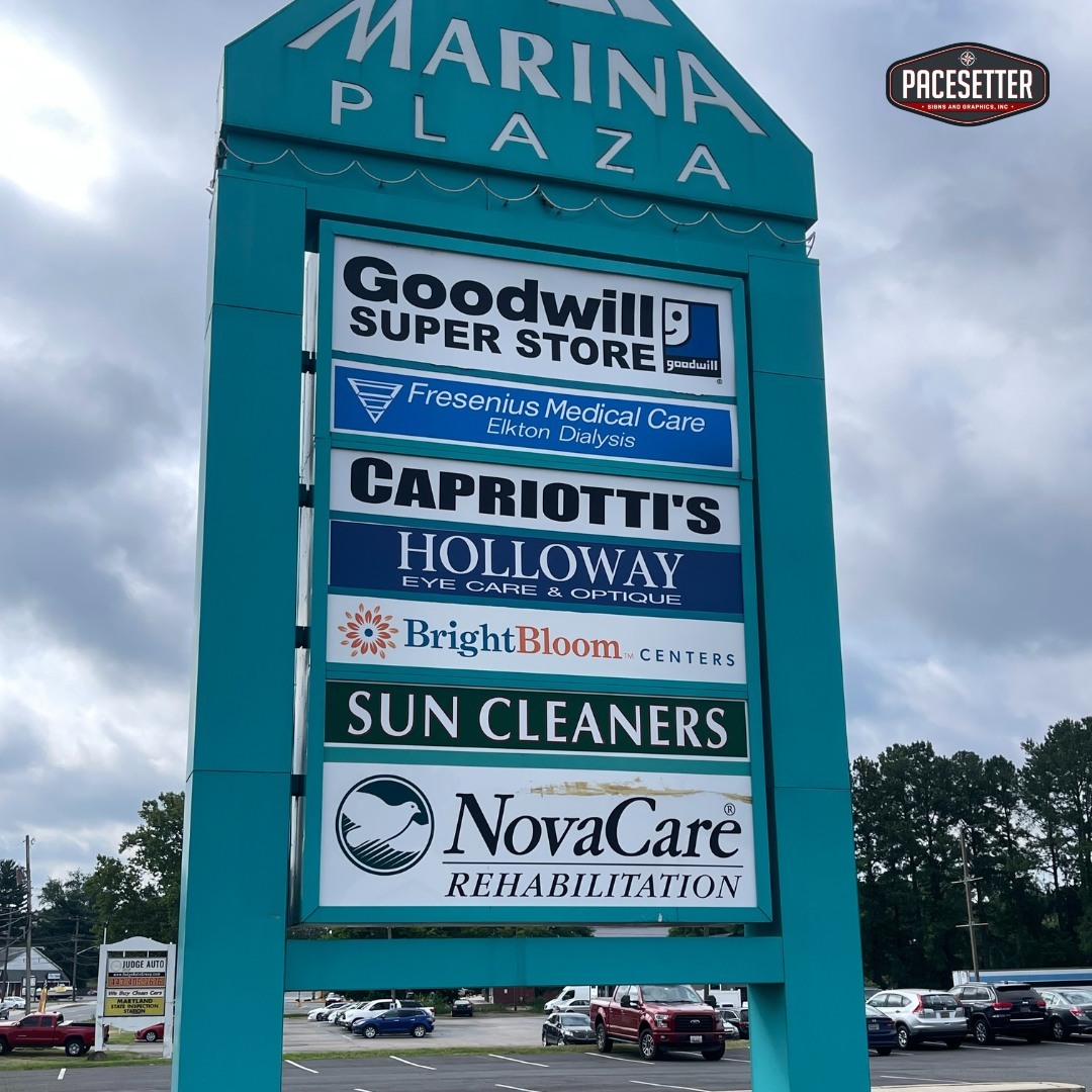 multi tenant pylon sign helps every tenant get noticed