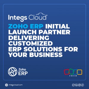 Integs Cloud: Zoho ERP Initial Launch Partner Delivering customized ERP solutions for your business