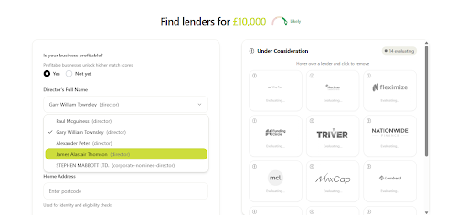 Auto filling example