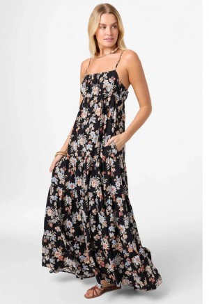 Oneill Womens Dress Lillie Bali Floral Maxi