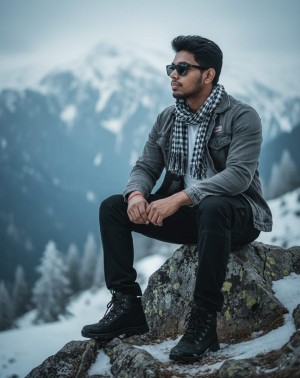 Shubhankar Basak at snow
