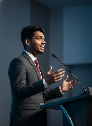 Shubhankar Basak on stage