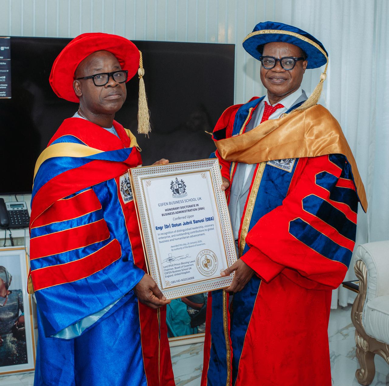 GSFEN Worldwide Honours Engr. (Dr) Dotun Jubril Sanusi and Ilaji Hotel – Sports Resort with Three Distinguished Awards