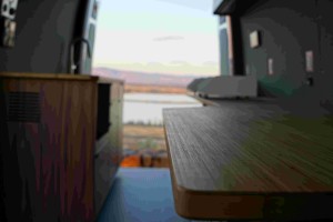 camper van conversion features a sleek