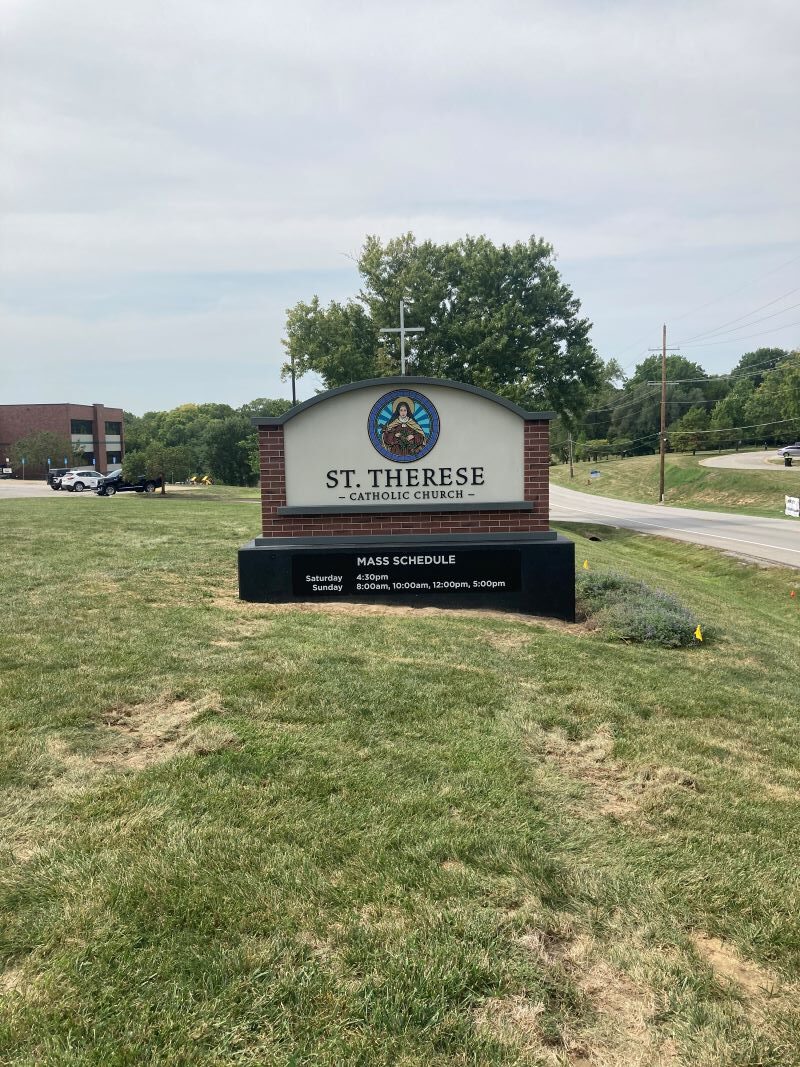 Custom Monument Sign for Church