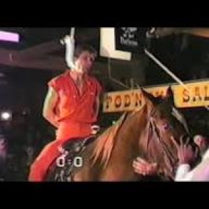 Escape Artist Michael Griffin with hands tied behind back about to be hanged