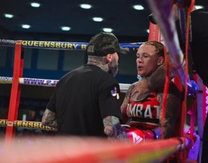 Gemma Ruegg with her trainer husband Danny Ruegg.