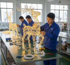 outdoor reindeer christmas decoration factory direct supplier
