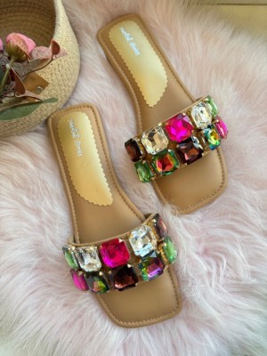 Multicolored Gemstone Flats